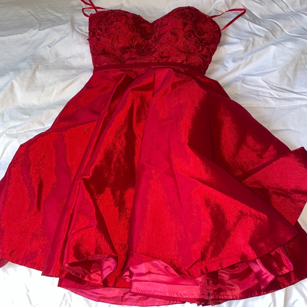 red homecoming dress